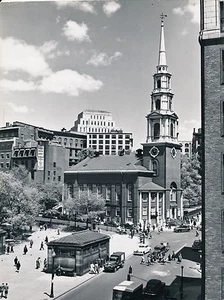 BOSTON c. 1950 - Park Street Church Brimstone Corner U.S.A. - GF 80 - Picture 1 of 1
