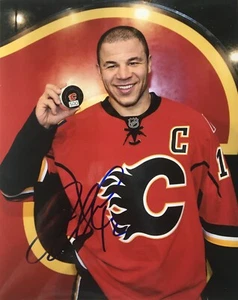 Foto firmada de Jarome Iginla Calgary Flames 8x10 - Imagen 1 de 2