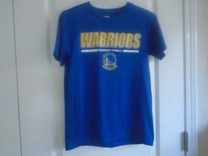 T-shirt NBA Golden State Warriors taglia L12/14 blu poliestere manica corta NUOVA - Foto 1 di 3