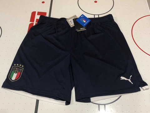 Puma Italy Italia UEFA Euro Soccer Team 20/21 Jersey ￼Blue Shorts Men’s XL RARE Cover