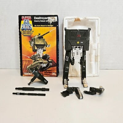 Tonka Super GoBots Destroyer 029 Tank Robot With Box  For Parts or Repair - Image 1 of 4