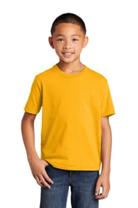 Port & Company PC450Y Youth Cotton Fan Favorite Tee Top Moisture Wicking T-Shirt - Picture 1 of 31