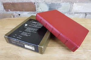 Cambridge, KJV Compact Reference Bible, Hand Grained Red Morocco Leather, 63X - Picture 1 of 21