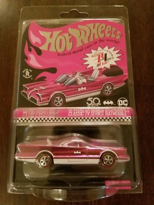 Hot Wheels 2018 Convention RLC Batman Classic TV Series Batmobile Pink Party - Image 1 of 4