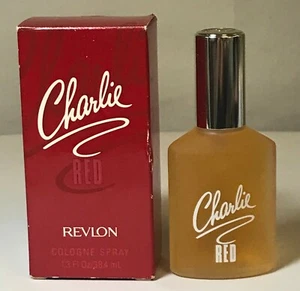 3 Charlie Revlon Red Colonia Spray 1,3 oz fl oz EN CAJA, COMPLETO, ORIGINAL AÑOS 90 - Imagen 1 de 1