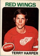 1975-76 O-PEE-CHEE HOCKEY #255 TERRY HARPER DETROIT RED WINGS
