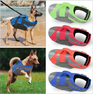 Pet Dog Life Jacket Puppy Swimming Safety Vest Reflective Stripe Lifesaver Vest - Picture 1 of 34