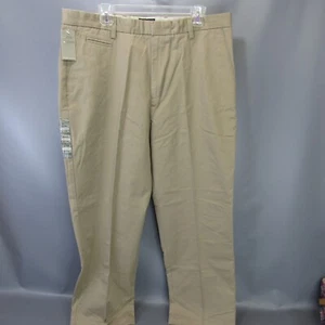 Dockers D4 Relaxed Fit True Chino Pants Men's Size 38x30 NWT Flat Front Khaki - Imagen 1 de 8
