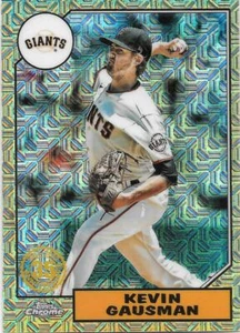  2022 TOPPS KEVIN GAUSMAN 1987 SILVER PACK MOJO - OAKLAND ATHLETICS - #T87C-52 - Picture 1 of 1