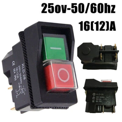 KLD28 IP55 Ein Aus Schalter Gartenhäcksler Motorschalter Häcksler 250V KJD17 - Bild 1 von 4