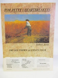 Tom Petty and the Heartbreakers Southern Accents LP Tour Dates 1985 Print Ad - Picture 1 of 1