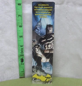BATMAN rare bookmark 75th Anniversary 2014 DC Comics graphic novels Dark Knight - Picture 1 of 2