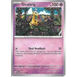 083/167 Girafarig : Common Card : Twilight Masquerade Pokemon TCG - Picture 1 of 1