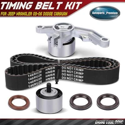 Kit de correa de distribución de 6 piezas para Jeep Wrangler TJ 2003-2006 Dodge Caravan Chrysler GAS Foto 1 de 4