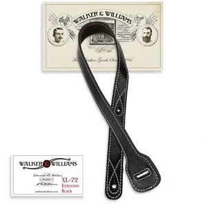 "Walker & Williams XL-72 Estensore cinturino nero allunga cinghie W&W fino a 60" - Foto 1 di 5
