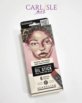 Sennelier Oil Stick Mini Set of 6 - Dark Tones Portrait - Image 1 of 4