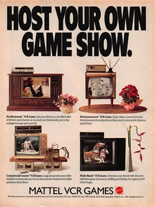 Vintage 1986 Mattel VCR Print Magazine Page Ad Honeymooners & Joan Rivers - Bild 1 von 1