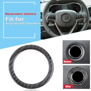 Cubierta de buje del volante de fibra de carbono AA para Jeep Grand Cherokee 2011-2020 - Imagen 1 de 6