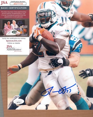 РОННИ КОРИЧНЕВЫЙ подписанный «23» автограф 8 x 10 цвет фото дельфинов JSA 💎 COA - Изображение 1 из 3