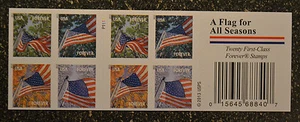 2013USA #4778-4781a Forever Flag For All Seasons Booklet of 20 (APU) Mint #P1111 - Picture 1 of 2