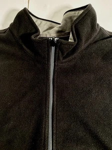 Lands End Black Fleece Soft Full Zip Size 3X - Picture 1 of 9