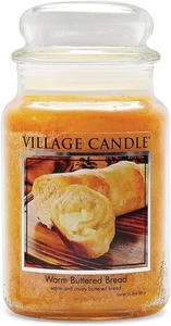 Vela Village Pan con Mantequilla Caliente Tarro de Boticario de Vidrio Grande Vela Perfumada, - Imagen 1 de 3