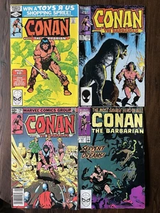 Conan The Barbarian #115, 146, 192, 237 "Marvel 4X 1980's Comics LOT" - Picture 1 of 1