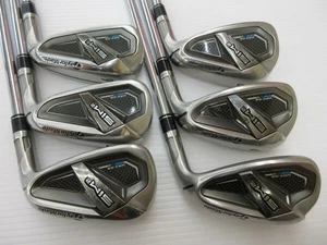 TaylorMade SIM2 MAX OS Iron Set 6-9,Pw,Aw 6pc Flex Regular KBS MAX MT85 Steel - Picture 1 of 10