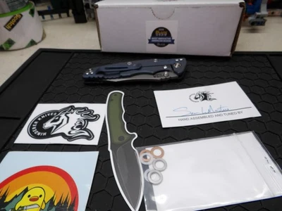 Nuevo Hinderer Eklipse 3.5" Magnacut Cortador Ajustado Batalla Azul Titanio Negro G-10 Foto 1 de 4