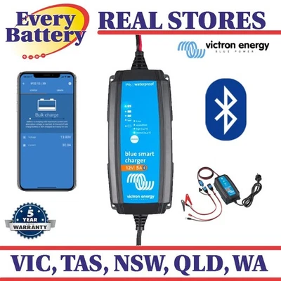 Victron Blue Smart IP65s 12V 5A Bluetooth Battery Charger (BPC120533014R) - image 1 of 4