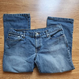 Polo Jeans Company Ralph Lauren Jeans Donna Taglia 11/12 Hipster Capri Blu Denim - Foto 1 di 11