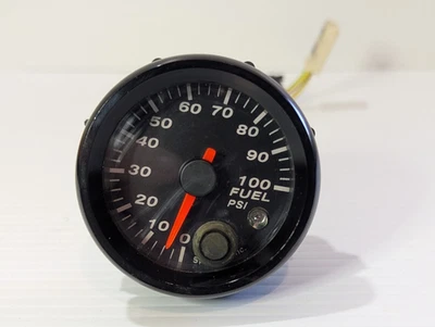 Speedhut 2-1/16" Fuel Pressure Gauge 0-100 psi (w/ warning) NO SENSOR - Image 1 of 4