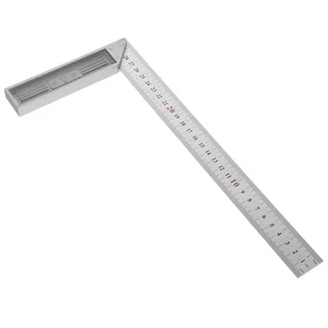 Regla de ángulo de 90° cuadrada en L herramienta de medición de metal reglas de carpinteros de ángulo recto - Imagen 1 de 12