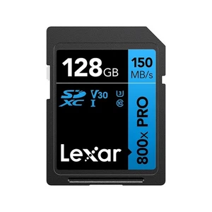 Carte mémoire SDXC Lexar haute performance 800x PRO BLUE série 128 Go classe 10 - Photo 1 sur 3