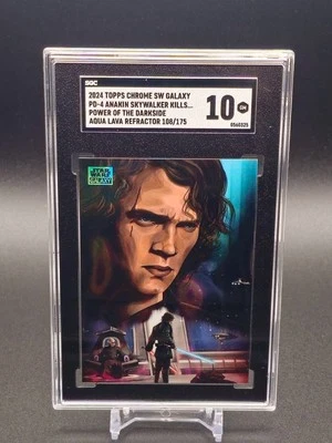 2024 Star Wars Galaxy Anakin Skywalker Kills Dooku /175 AQUA LAVA  SGC 10 - Image 1 of 2