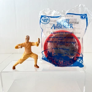 McDonalds Toys Avatar The Last Airbender AANG Figure & Zuko's Fire Wheel sealed - Picture 1 of 13