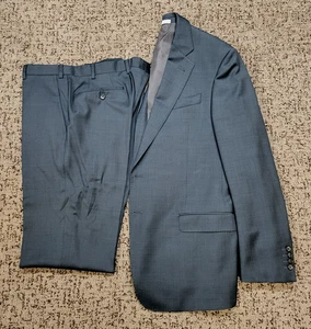 Giorgio Armani Collezioni SUIT 100% Wool Men's 42 S Gray  36x31 Pants ITALY MADE - Picture 1 of 12
