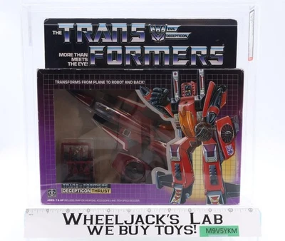 Figura Hasbro Thrust AFA GRADUADO 75 70/85/90 G1 Transformers 1985 NUEVA SELLADA Foto 1 de 4