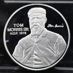 PGA Tour Tom Morris Sr World Golf HOF 1oz .999 Proof Fine Silver Capsuled - Picture 1 of 2