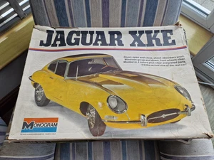Monogram Jaguar XKE Vintage Plastik Modellbausatz Maßstab 1:8 e Type. BITTE LESEN. - Bild 1 von 19