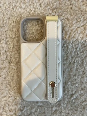 Funda iPhone 13 Pro Beige/Crema con Correa  Foto 1 de 2