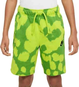 NWT$45 Nike Boys  Sportswear Printed French Terry Sweat Shorts Green DO6572 XL - Picture 1 of 5