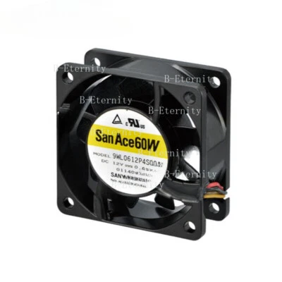 SANYO 9WL0612P4S001 SanAce Fan 12V 0.67A 60*60*25MM IP68 Splash Proof Axial Fan - Image 1 of 3
