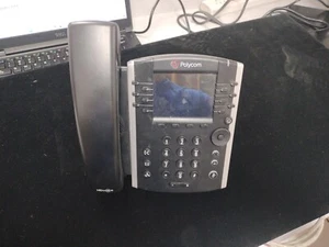 Polycom VVX 401 Corded 12-Line PoE Phone System - Black (2200-48400-001) - Photo 1/5