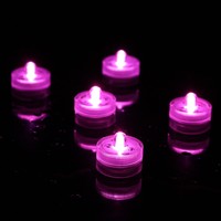 10 Pink Submersible Candles Underwater LED Tealight Lights by PK Green