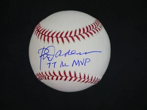 ROD CAREW SIGNED OFFICIAL MLB BASEBALL WITH "77 AL MVP" INSCRIPTION - JSA COA - Picture 1 of 7