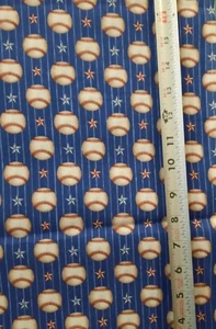 Baseball Fabric 100% Cotton - Picture 1 of 1