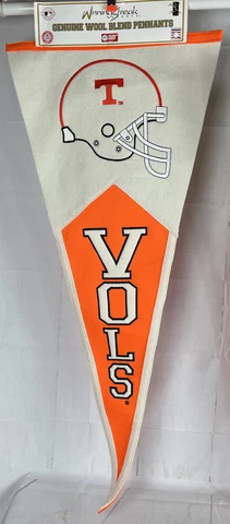 40" UT Tennessee Volunteers Vols Football Wool Embroidered stitched Pennant Flag Cover