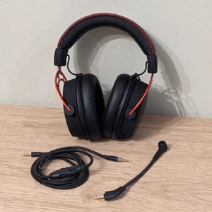 Zestaw słuchawkowy do gier HyperX Cloud Alpha czerwony/czarny 3,5 mm przewodowy HX-HSCA-RD do PS5 Xbox - Zdjęcie 1 z 9