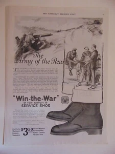 1918 TOP NOTCH SERVICE SHOE for all class of workers $3.50 vintage print ad - Bild 1 von 1